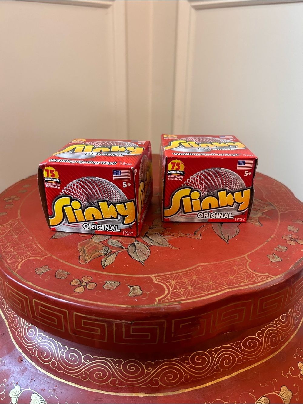 Set of 2 - Classic metal Slinky toys